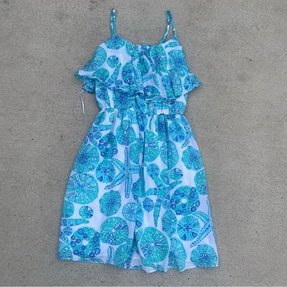 Lilly Pulitzer x Target S Blue Sea Urchin For You Sand Dollar Sundress Resort - Picture 1 of 7